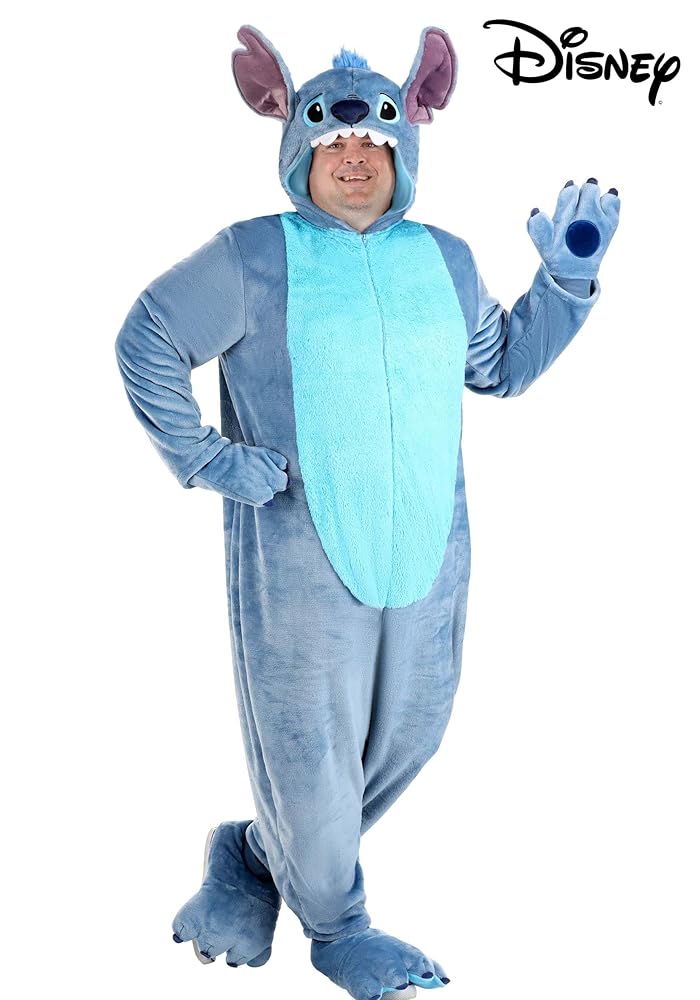 Disney - コスチューム Amazon.com: Adult Plus Size Disney Stitch Costume, Blue